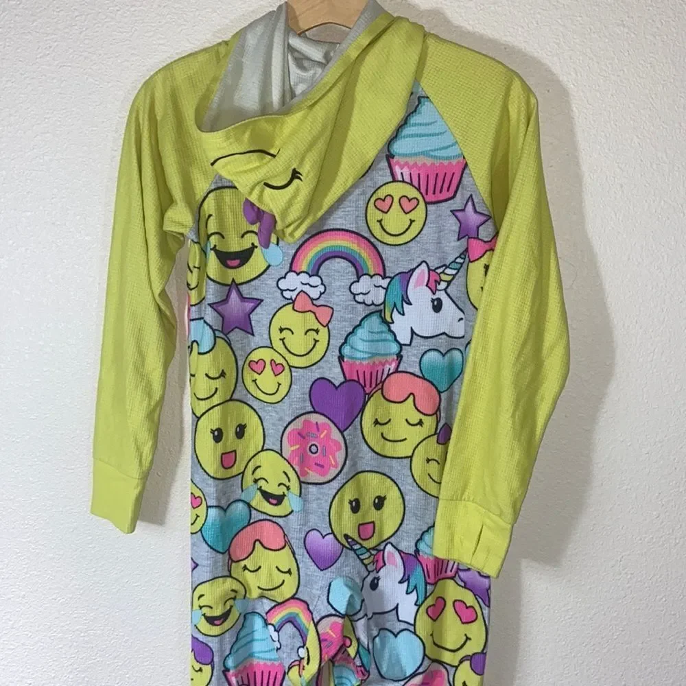 10X$50  Justice Emoji Onesie Pajama’s Onesies Unicorn Size 10